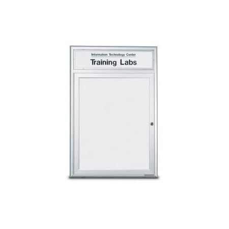 United Visual Products Double Indoor Magnetic Wet/Dry Erase Boa UV877-BLACK-BLKPORC